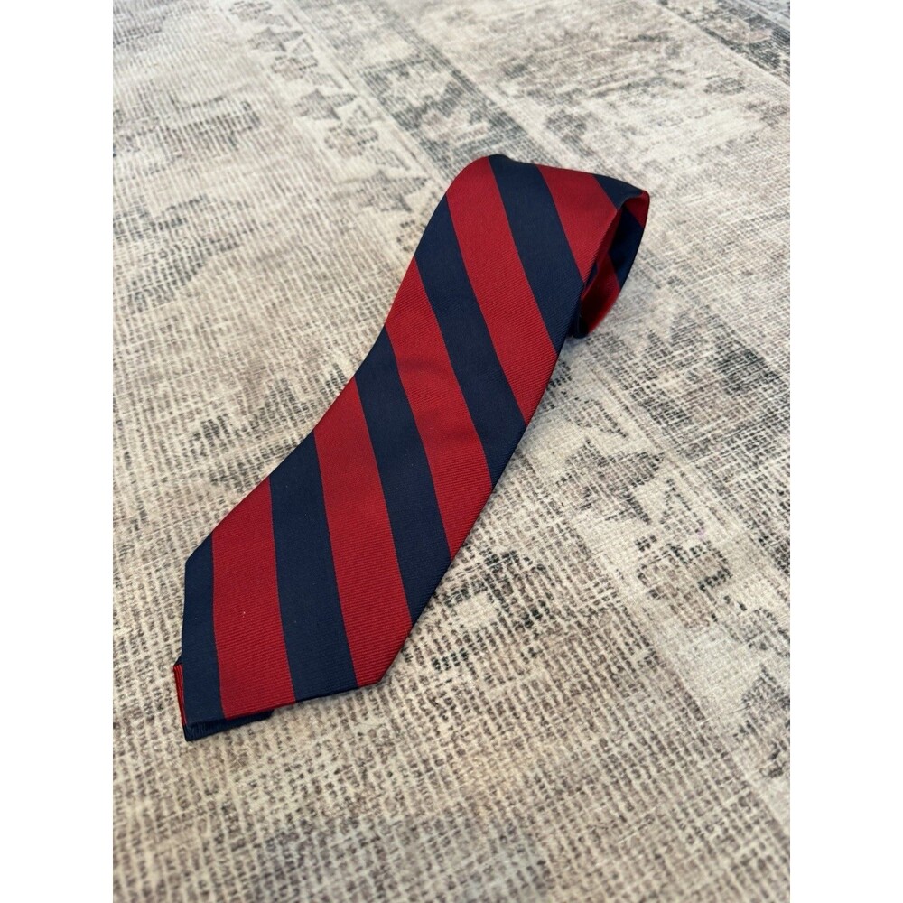 U.S. Polo Assn. Silk Tie - Red and Blue Striped Necktie - Menswear